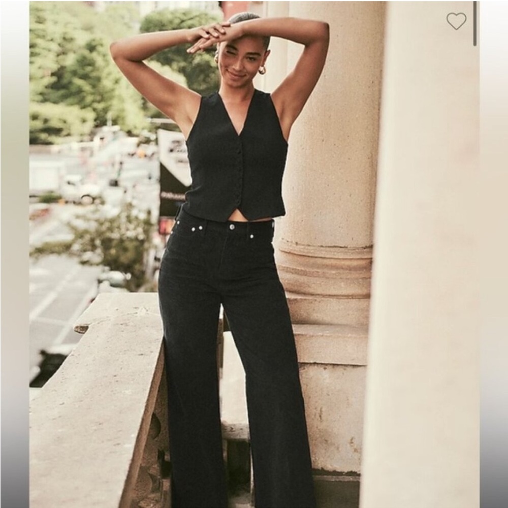 J.Crew Classic Black Buttoned Vest - Picture 4 of 10